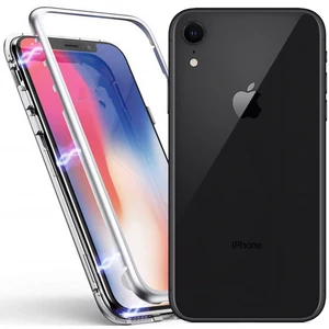 Цвет: Серебристый - Чехол Apple iPhone XR Metal Magnetic Case Silver