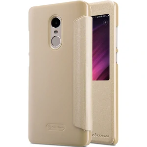 Цвет: Золотой - Чехол Nillkin Sparkle Leather Case Gold для Xiaomi Redmi Note 4x
