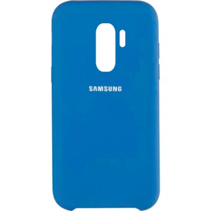 Цвет: Синий - Чехол Samsung G965 Galaxy S9+ Silicone Original Soft Case Dark Blue