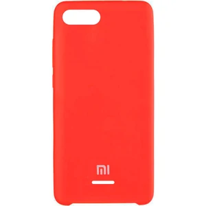 Цвет: Красный - Чехол Xiaomi Redmi 6a Silicone Original Soft Case Red