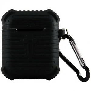Чохол Apple AirPods Piblue Ribbed Belt Clip Silicone Case Black