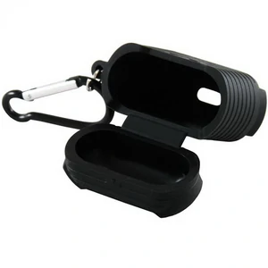 Чехол Apple AirPods Piblue Ribbed Belt Clip Silicone Case Black