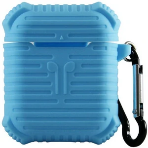 Чохол Apple AirPods Piblue Ribbed Belt Clip Silicone Case Blue