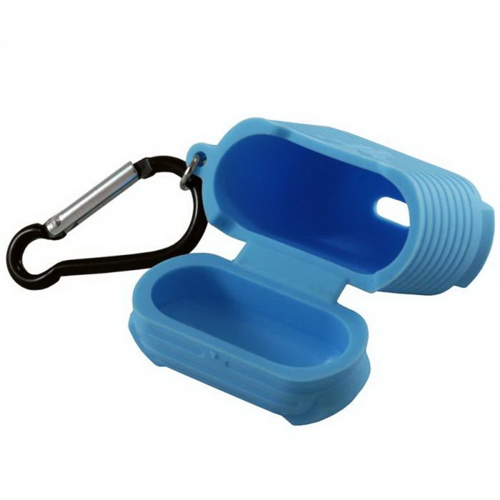 Чохол Apple AirPods Piblue Ribbed Belt Clip Silicone Case Blue