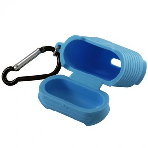 Чохол Apple AirPods Piblue Ribbed Belt Clip Silicone Case Blue