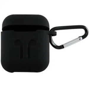 Чохол Apple AirPods Piblue Smooth Belt Clip Silicone Case Black