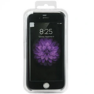 Цвет: Черный - Чехол Apple iPhone 6, iPhone 6s Silicone Case 360 2in1 Black (HQCo) (чехол+стекло)
