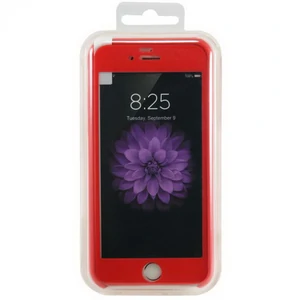 Цвет: Красный - Чехол Apple iPhone 6, iPhone 6s Silicone Case 360 2in1 Candy Red (HQCo) (чехол+стекло)