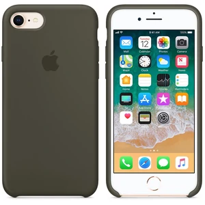 Колір: Коричневий - Чохол Apple iPhone 8, iPhone 7 Silicone Case Dark Olive MR3N2