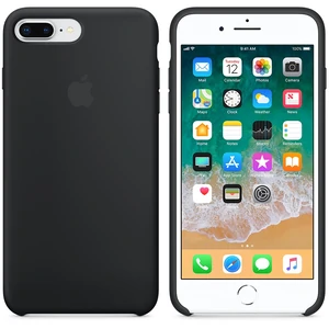 Цвет: Черный - Чехол Apple iPhone 8 Plus, iPhone 7 Plus Silicone Case Black MQGW2