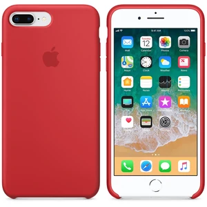 Цвет: Красный - Чехол Apple iPhone 8 Plus, iPhone 7 Plus Silicone Case Product Red MQH12