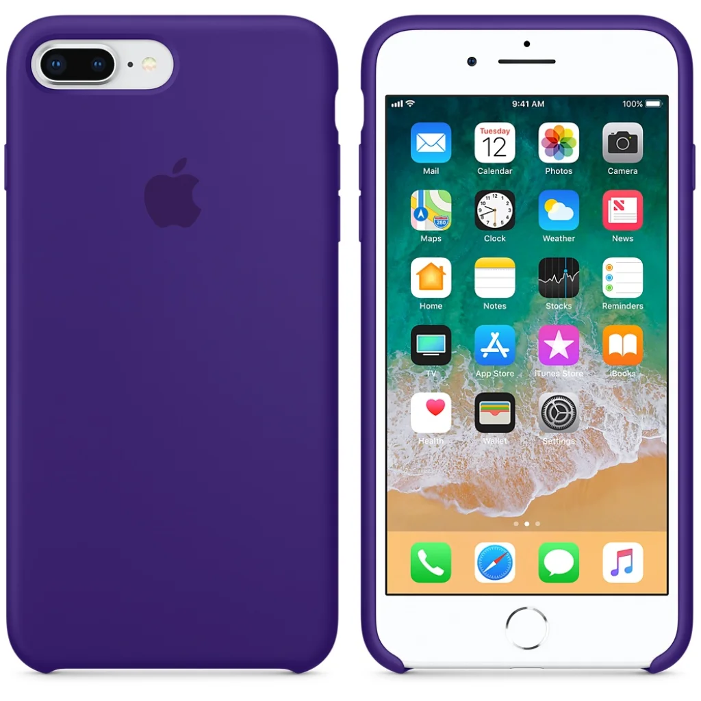 Чехол Apple iPhone 8 Plus, iPhone 7 Plus Silicone Case Ultra Violet MQH42