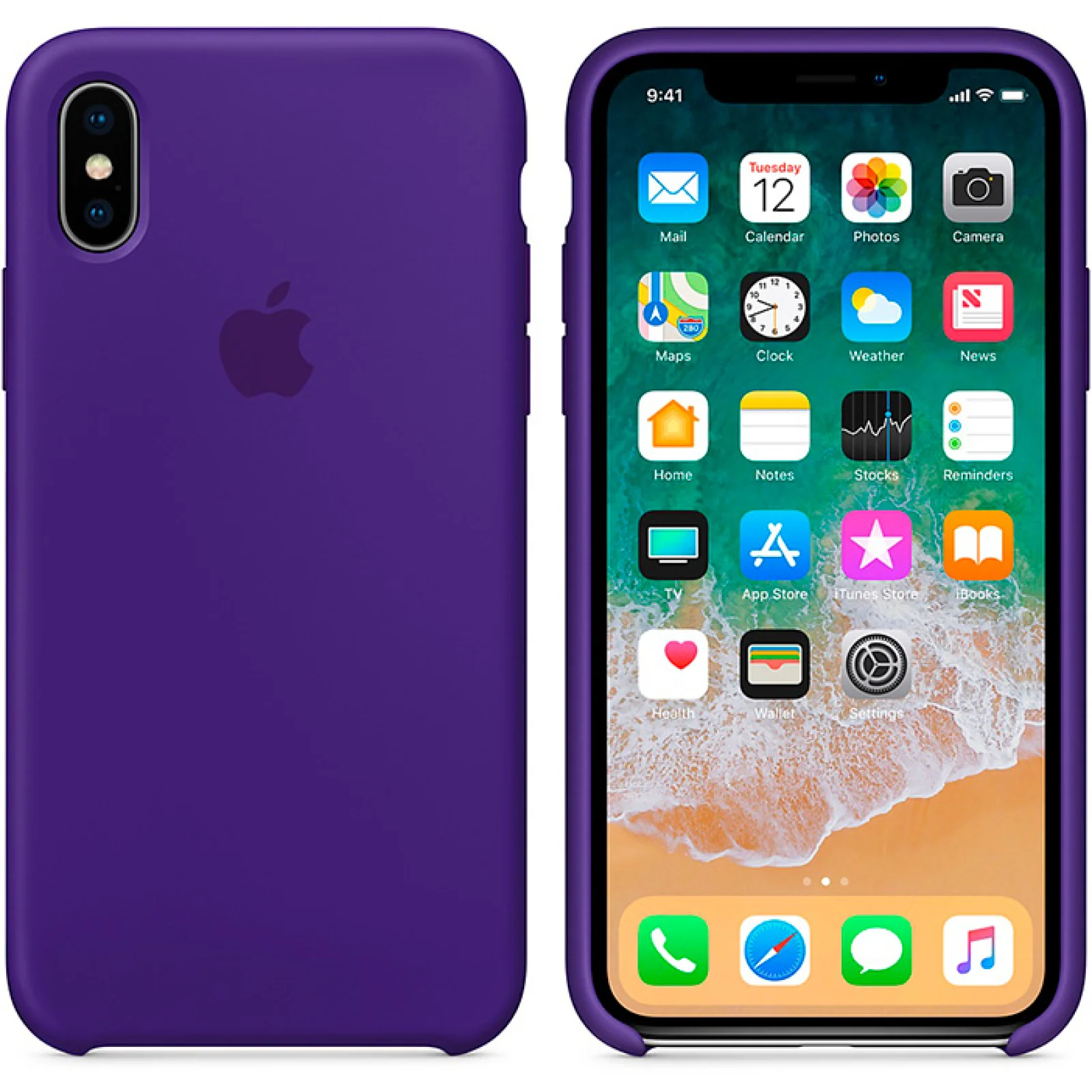 Чохол Apple iPhone X Silicone Case Ultra Violet MQT72