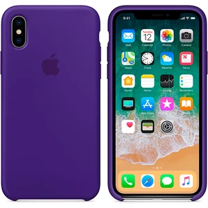 Цвет: Фиолетовый - Чехол Apple iPhone X Silicone Case Ultra Violet MQT72