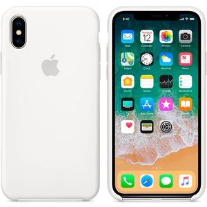 Цвет: Белый - Чехол Apple iPhone X Silicone Case White MQT22