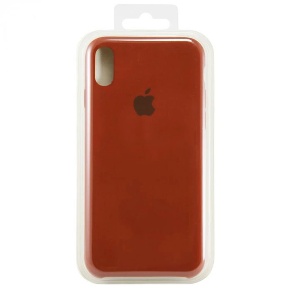 Чехол Apple iPhone X Silicone Case Chocolat (HQCo)