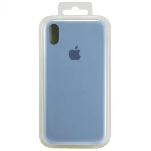 Цвет: Голубой - Чехол Apple iPhone X, iPhone XS Silicone Case Cloud Blue (HQCo)