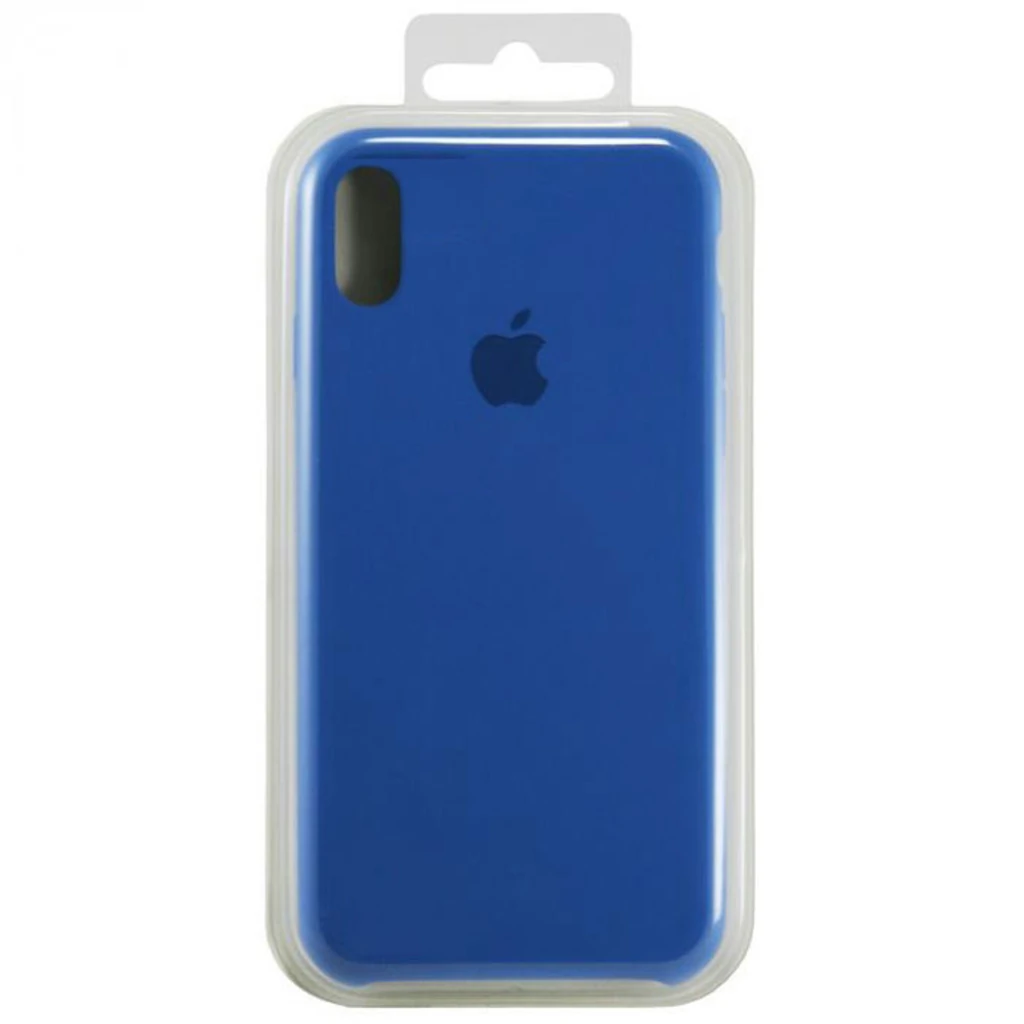 Чехол Apple iPhone X Silicone Case Sapphire (HQCo)