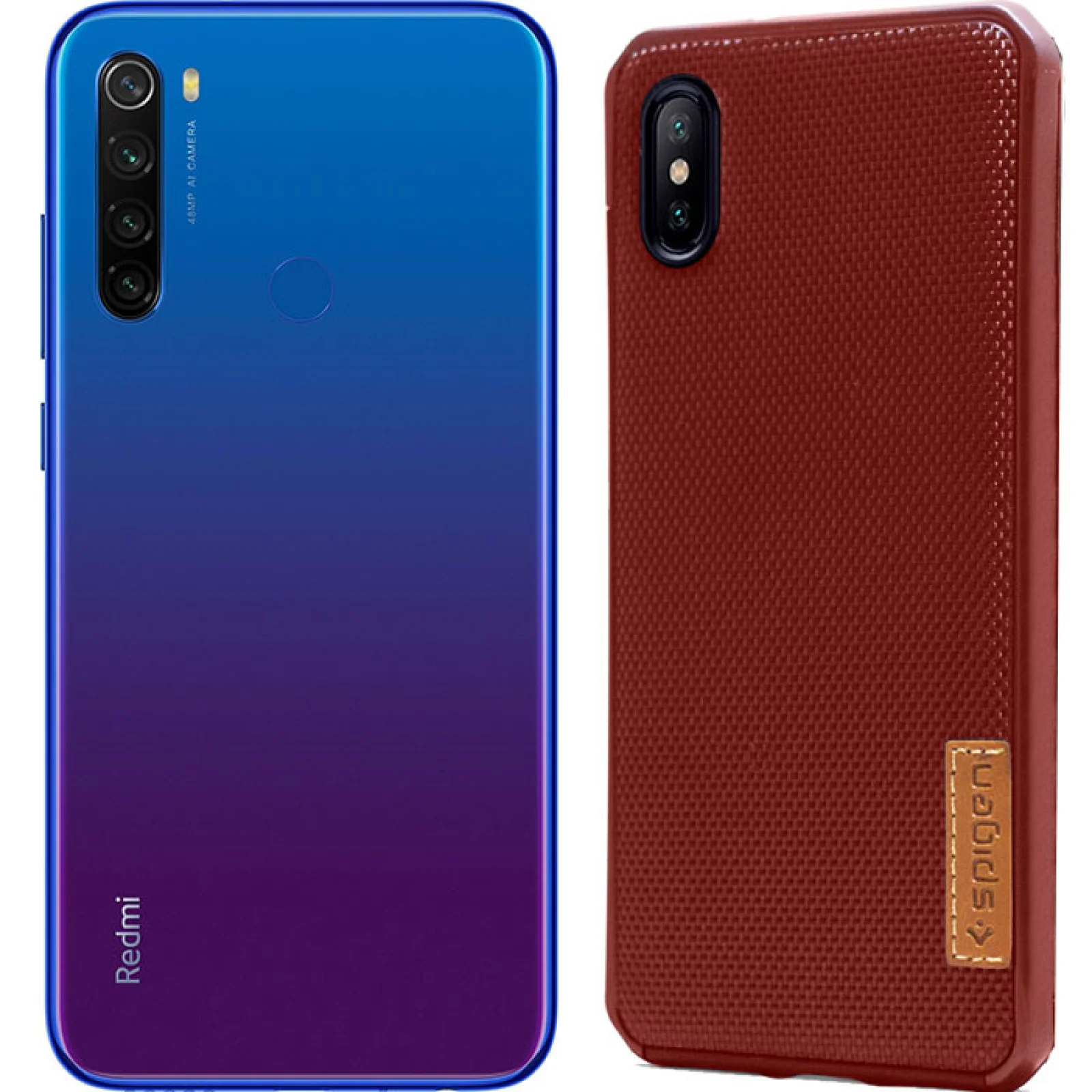Чохол Xiaomi Redmi Note 8T Spigen Grid Silicone Case Brown
