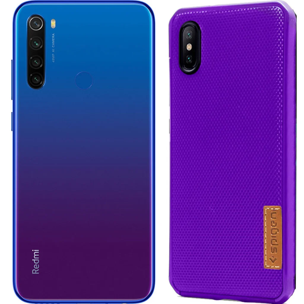 Чохол Xiaomi Redmi Note 8T Spigen Grid Silicone Case Violet