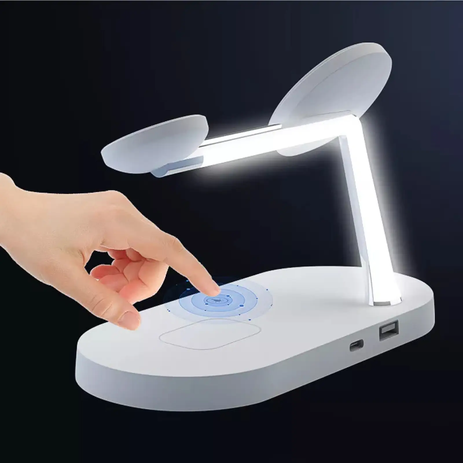 Бездротова зарядка Amaztec 5-in-1 Magnetic Wireless Charger 15W Black для iPhone 12 MagSafe, Apple Watch и AirPods Pro