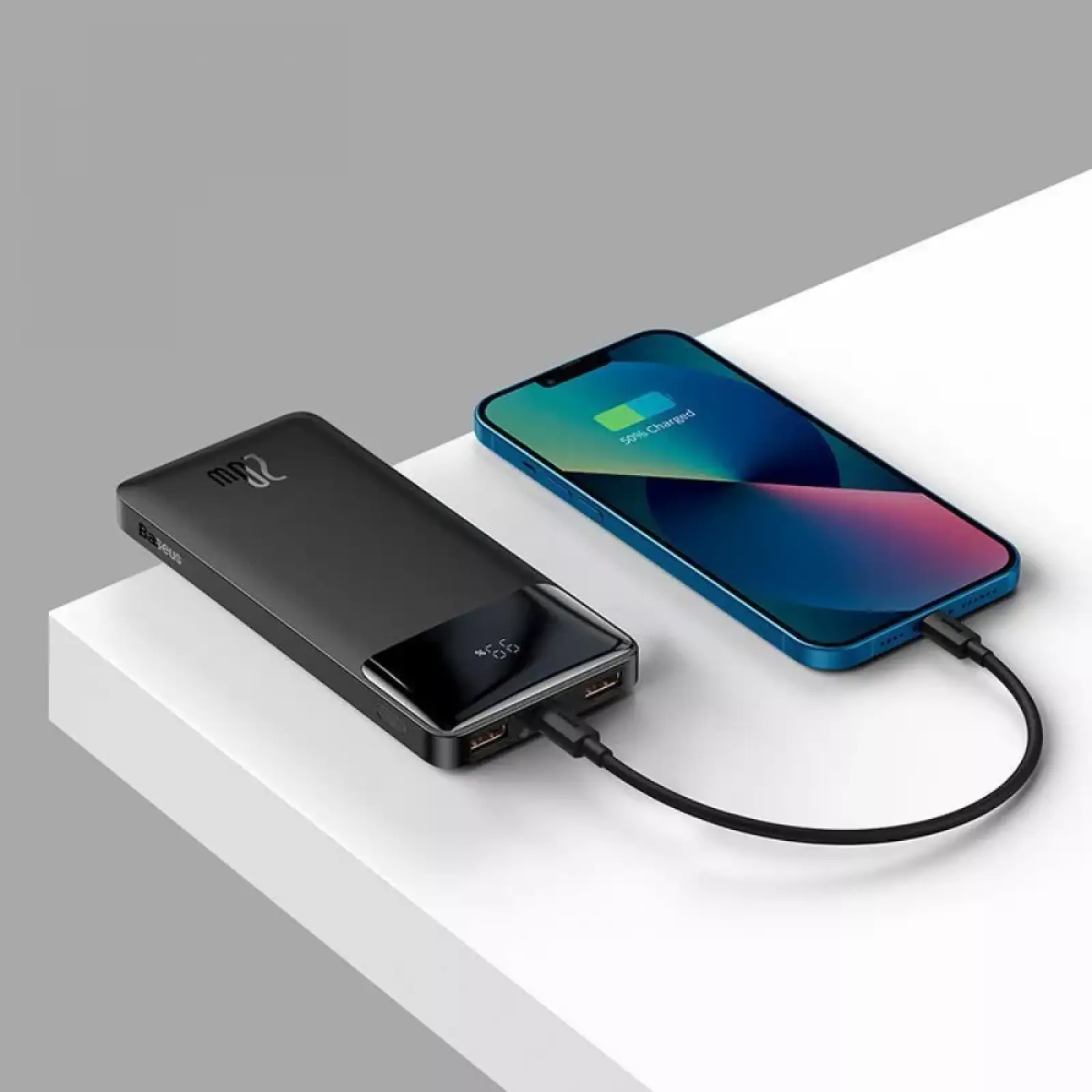 Зовнішній акумулятор Baseus Bipow Digital Display Fast Charge 10000mAh 20W Black Overseas Edition (PPBD050301)