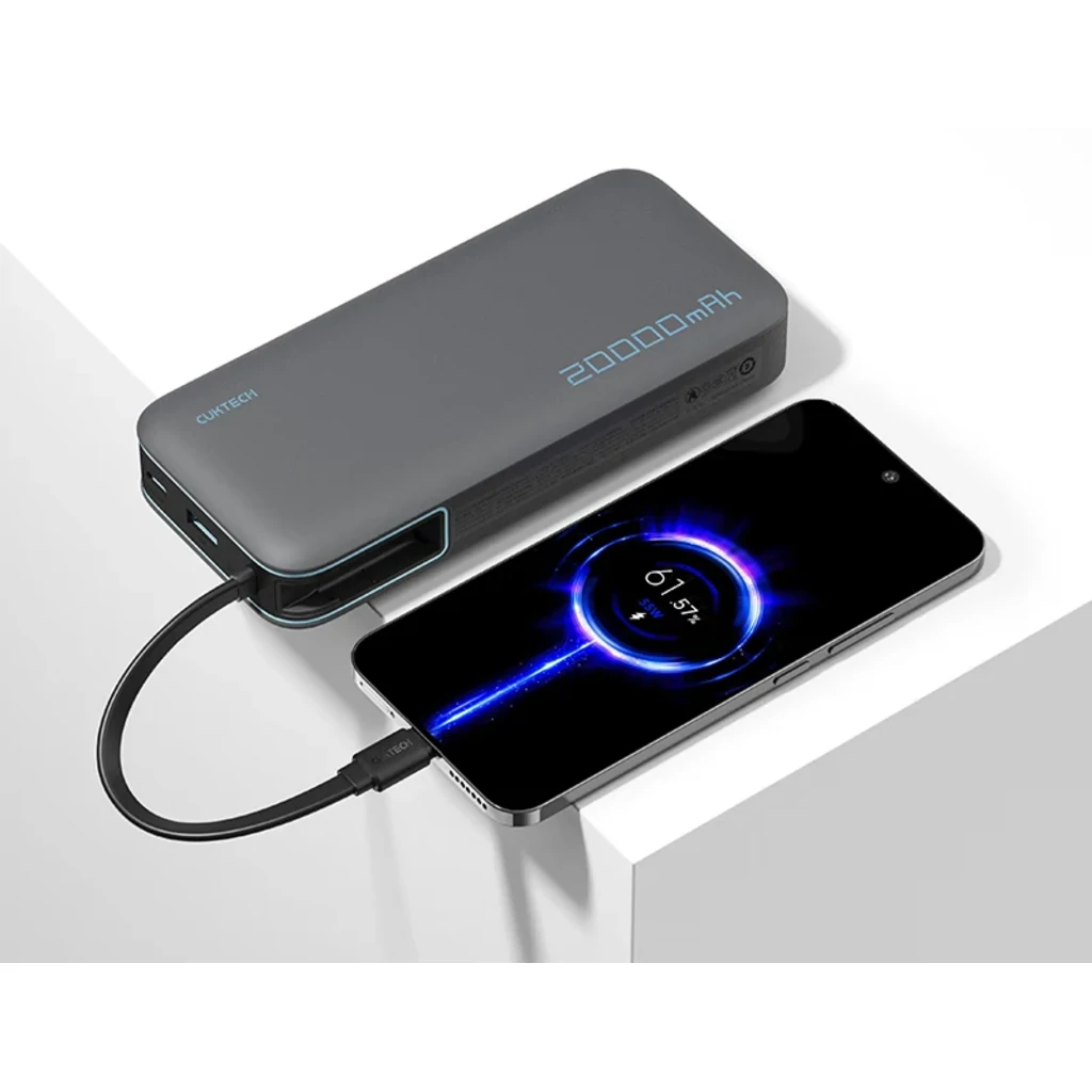 Внешний аккумулятор CUKTECH PB200N 20000 mAh 55W Blue UA