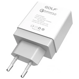 МЗП GOLF GF-UQ1 Qualcomm QC3.0 (1xUSB/5A) White