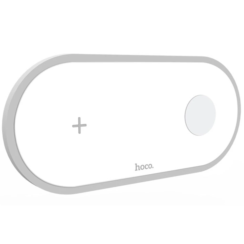 Універсальна бездротова зарядка Hoco CW20 Wisdom 2-in-1 Wireless White