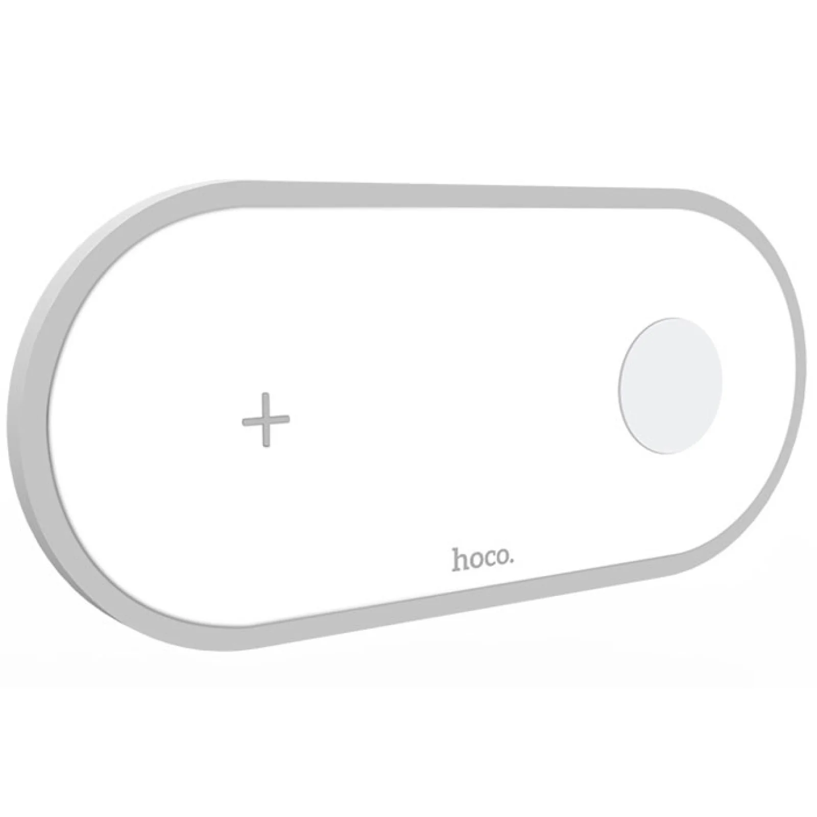 Універсальна бездротова зарядка Hoco CW20 Wisdom 2-in-1 Wireless White