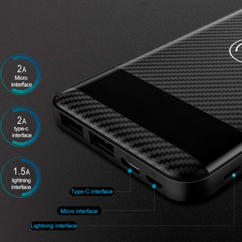 Внешний аккумулятор Hoco PowerBank J11 10000 mAh White (беспроводная зарядка)