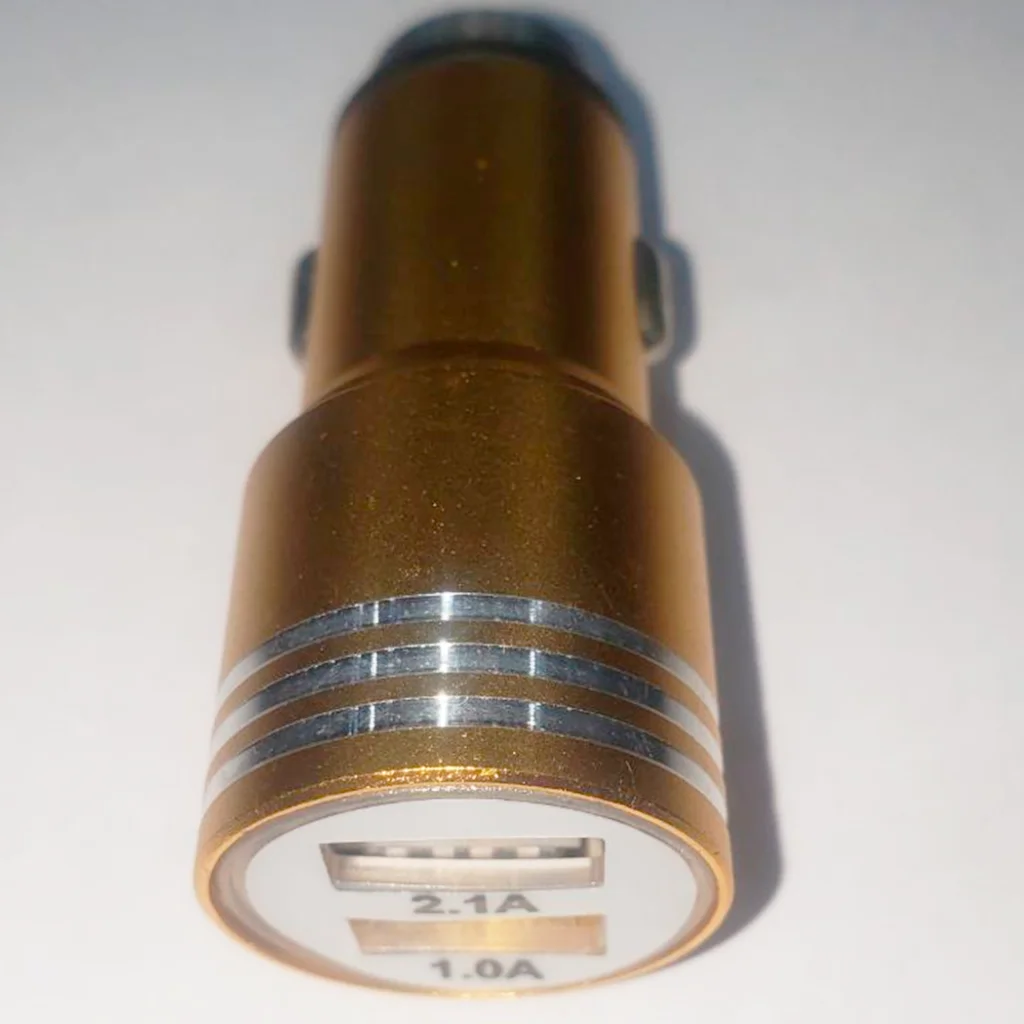 Автомобільний зарядний пристрій Mocolo Aluminium Alloy 2 USB Car Charger 2.1A Gold