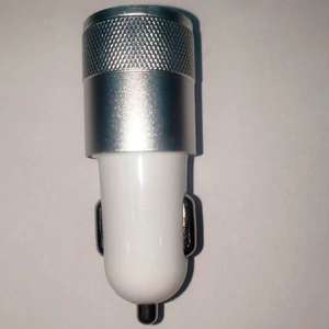 АЗП Mocolo Aluminium Alloy+ABS 2 USB Car Charger 2.1A Silver
