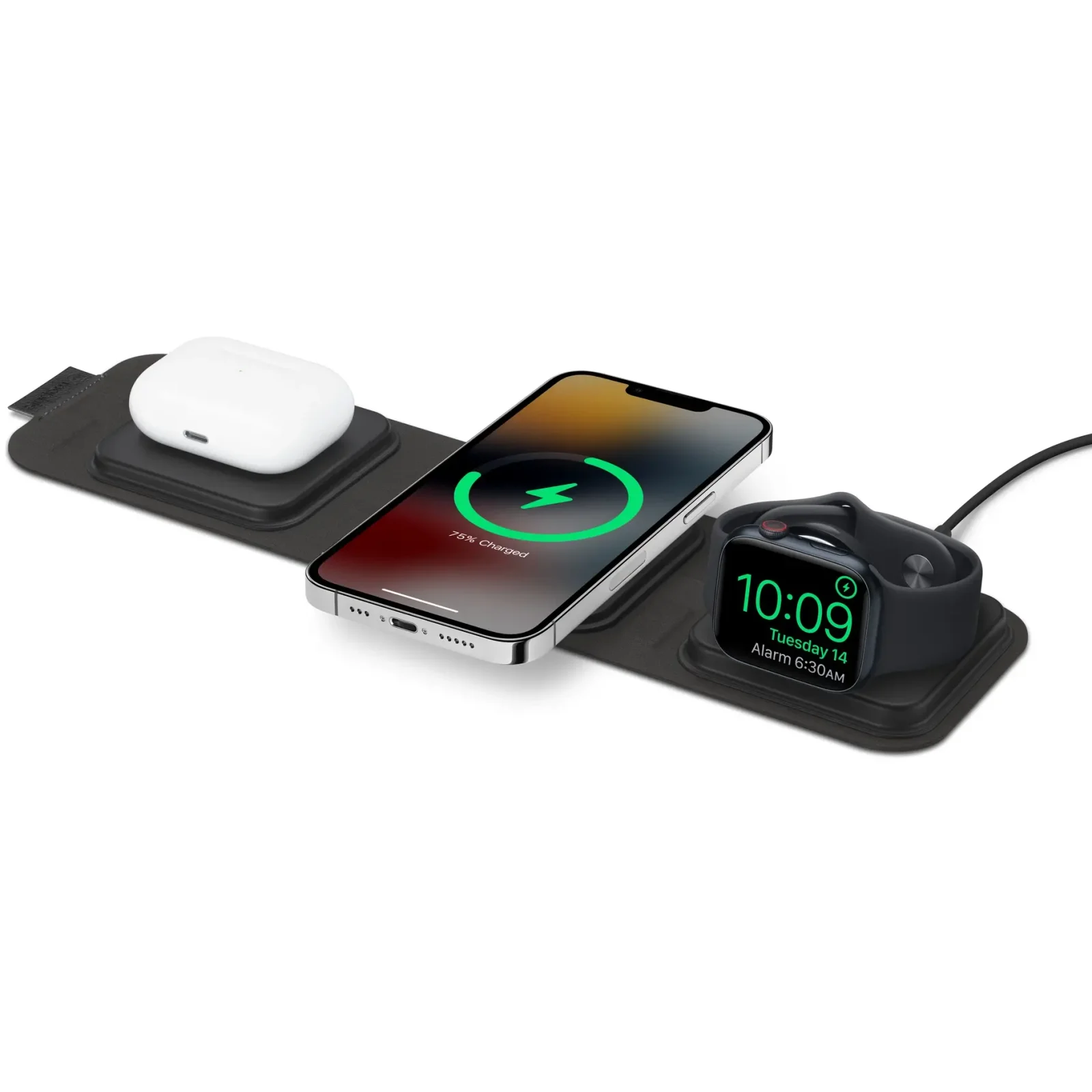Бездротова зарядка Mophie 3-in-1 Travel Charger with MagSafe (401308956)