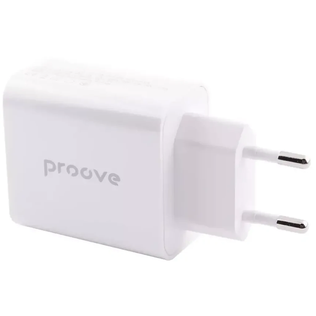 Сетевое зарядное устройство Proove Rapid 30W 2 USB + Type-C White