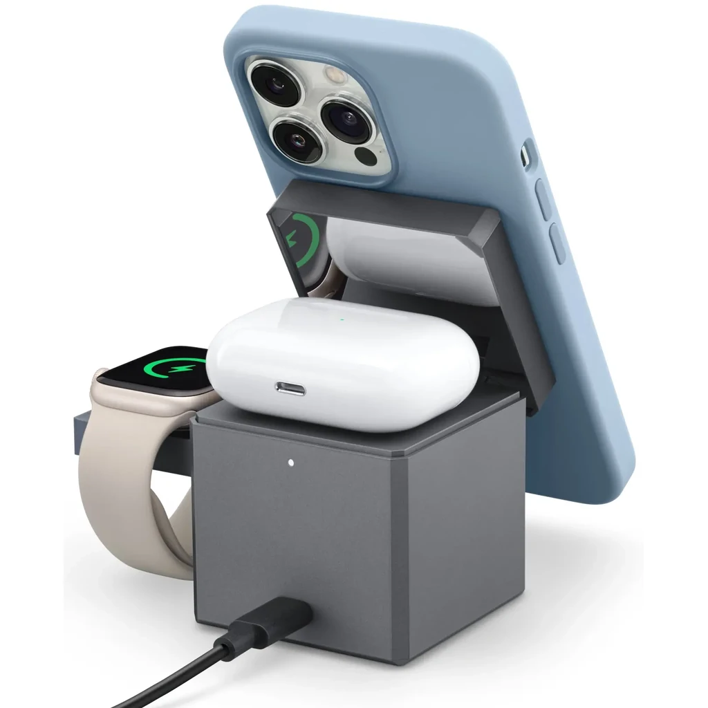 Бездротова зарядка Anker 3-in-1 Cube with MagSafe (Y1811JA1)