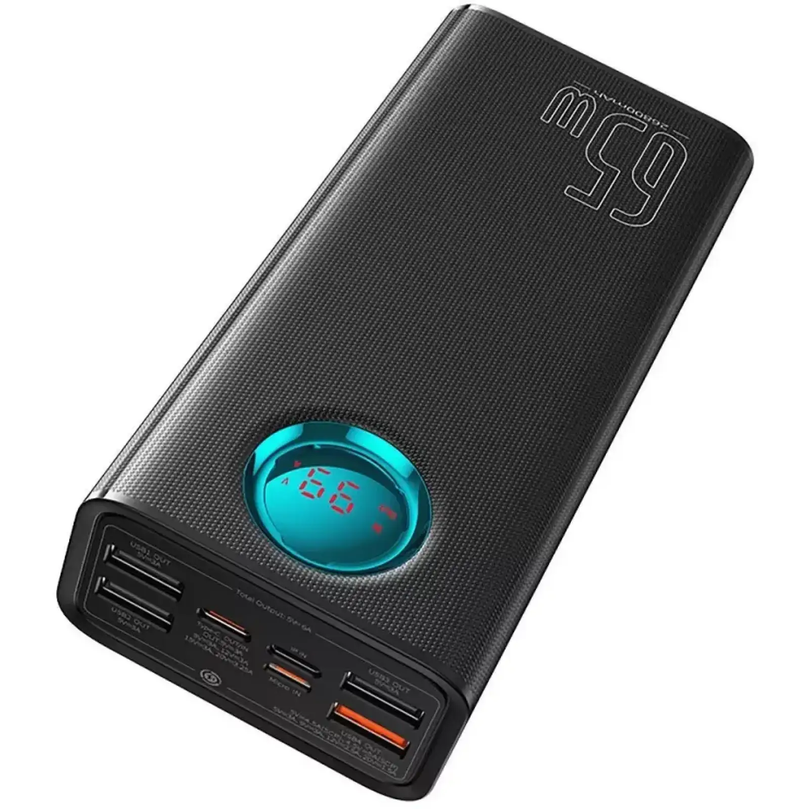 Зовнішній акумулятор Baseus Amblight Digital Display 26800mAh 65W Black (P10022402113-00)