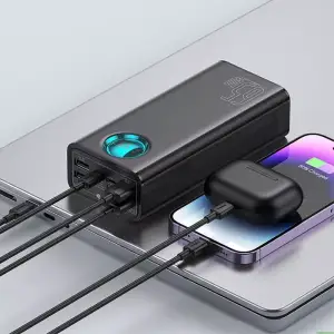 Зовнішній акумулятор Baseus Amblight Digital Display 26800mAh 65W Black (P10022402113-00)