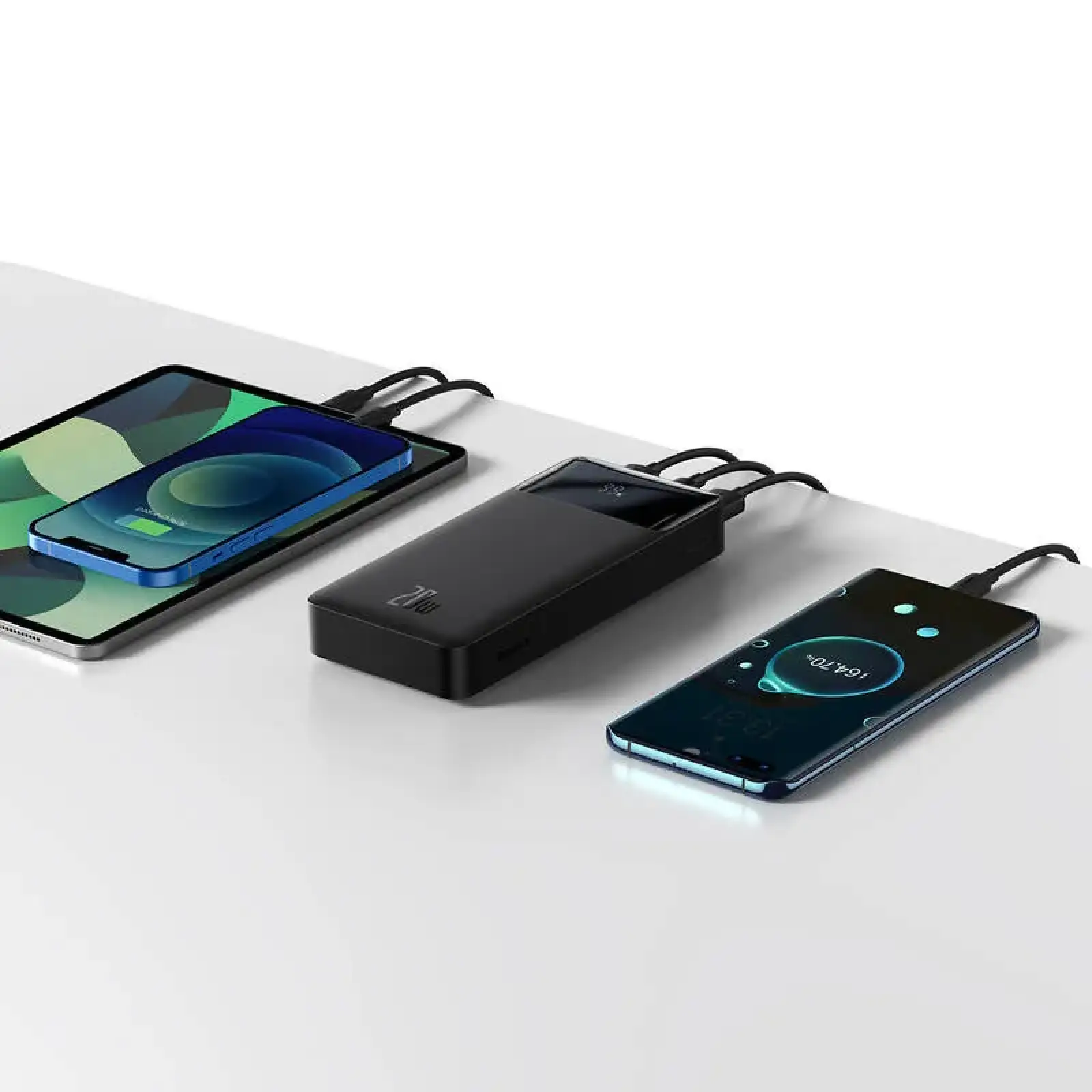 Зовнішній акумулятор Baseus Bipow Digital Display Fast Charge 20000mAh 20W Black Overseas Edition (PPBD050501)