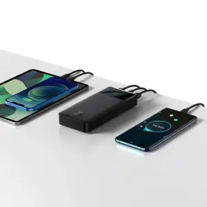 Зовнішній акумулятор Baseus Bipow Digital Display Fast Charge 20000mAh 20W Black Overseas Edition (PPBD050501)