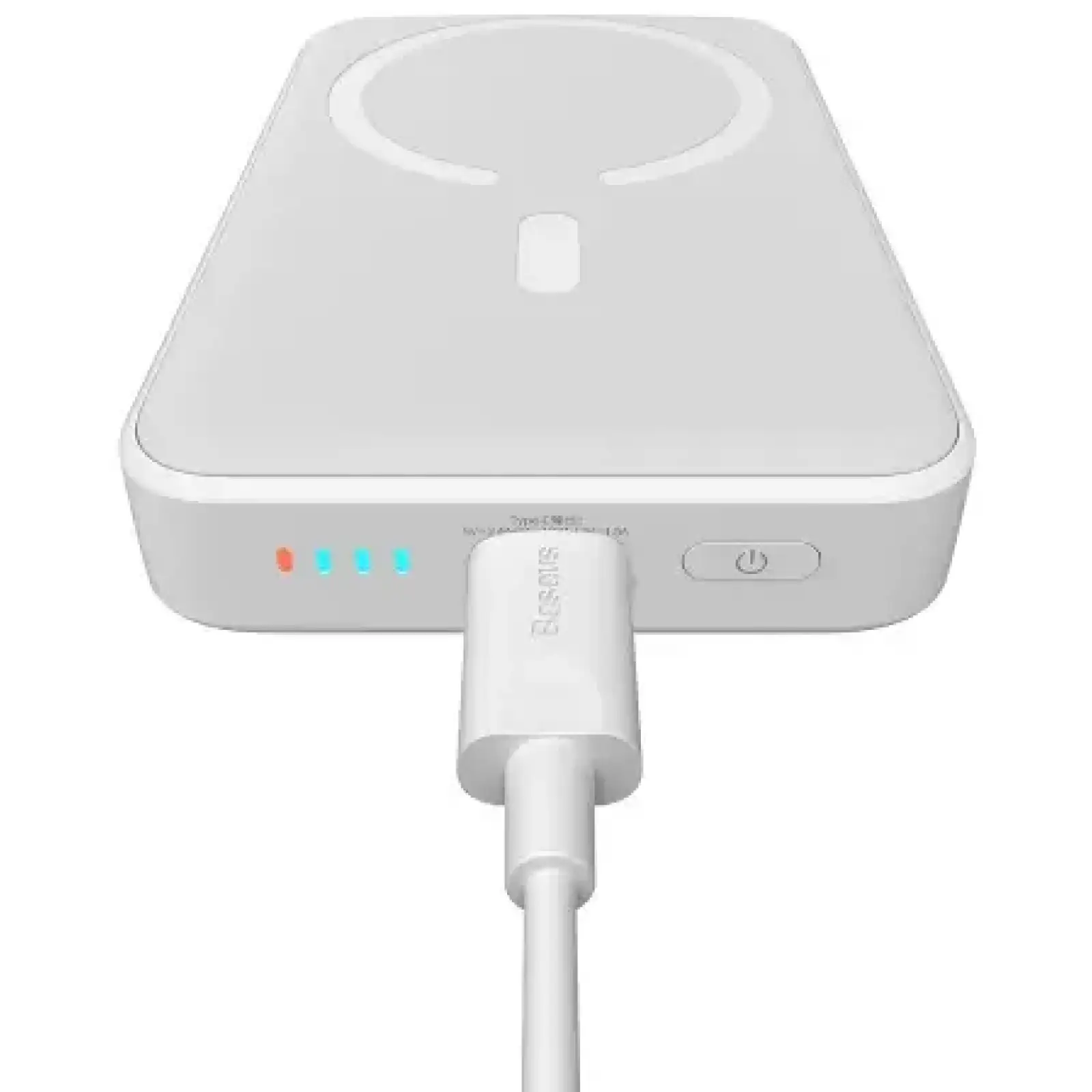 Зовнішній акумулятор Baseus Magnetic Mini Wireless Fast Charge 20W 10000mAh White (PPCX070002)