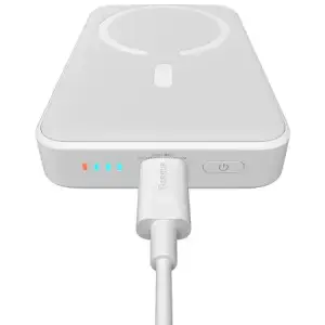 Зовнішній акумулятор Baseus Magnetic Mini Wireless Fast Charge 20W 10000mAh White (PPCX070002)