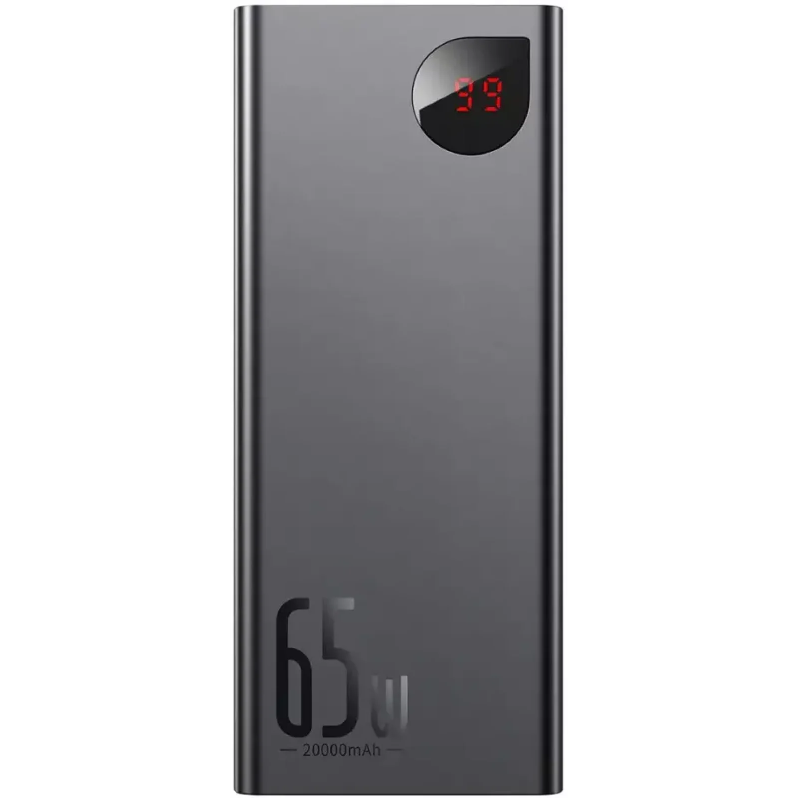 Зовнішній акумулятор Baseus Adaman Metal Digital Display Quick Charge 65W 20000mAh Black (PPIMDA-D01)
