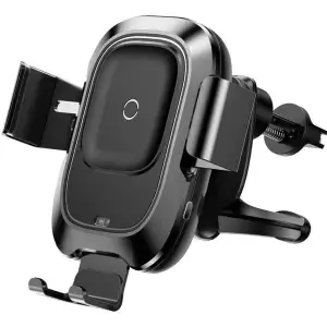 Автотримач Baseus Wireless Charger Smart Vehicle Bracket Holder (WXZN-01) Black