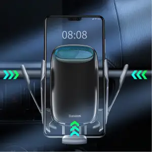 Автотримач Baseus Milky Way Electric Bracket 10W Wireless Car Charger Black (WXHW02-01)