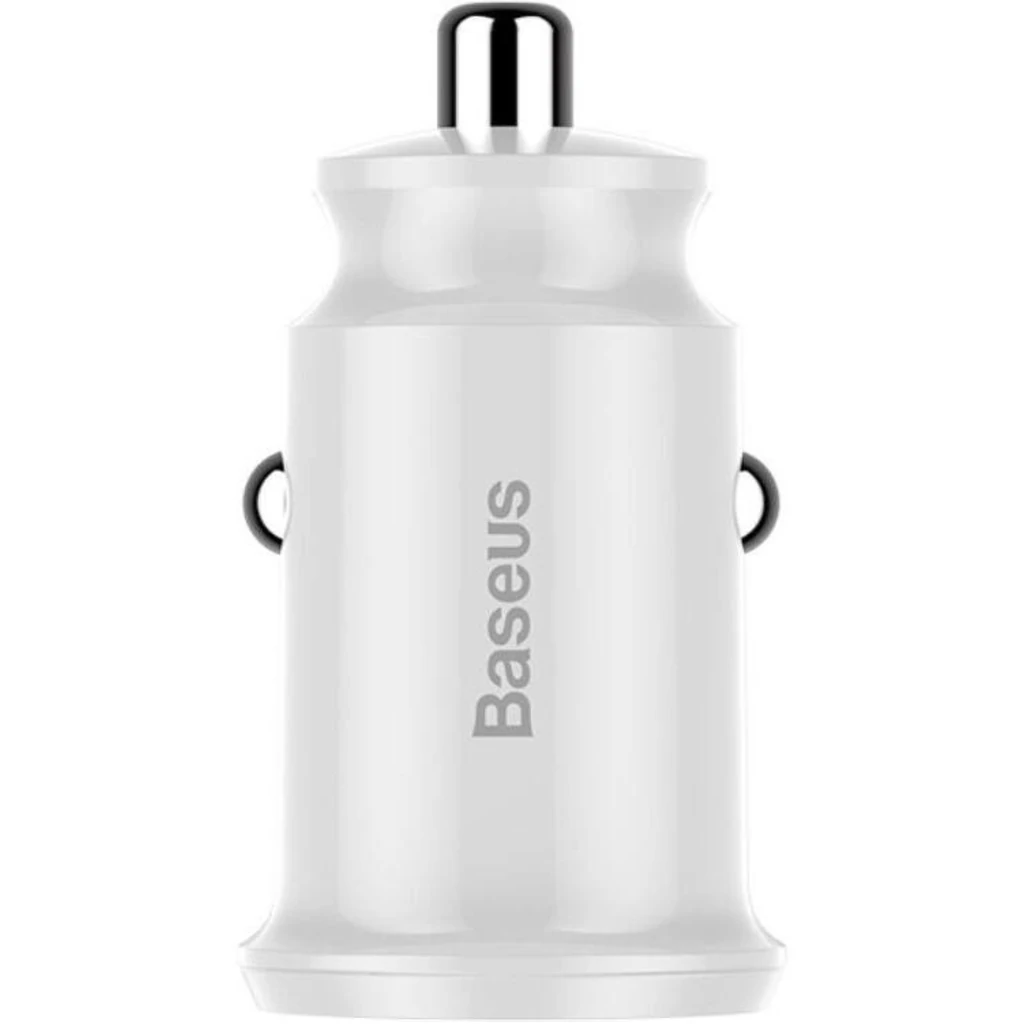 Автомобильное зарядное устройство Baseus Grain (2USB 3.1A) White