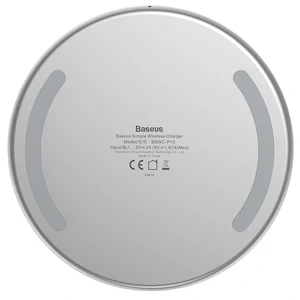 Бездротова зарядка Baseus Simple Wireless Charger White (BSWC-P10)