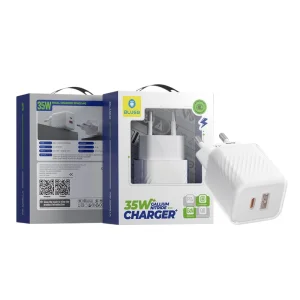 СЗУ Blueo GaN 35W Dual Port Fast Charger White (BL063-WHT)