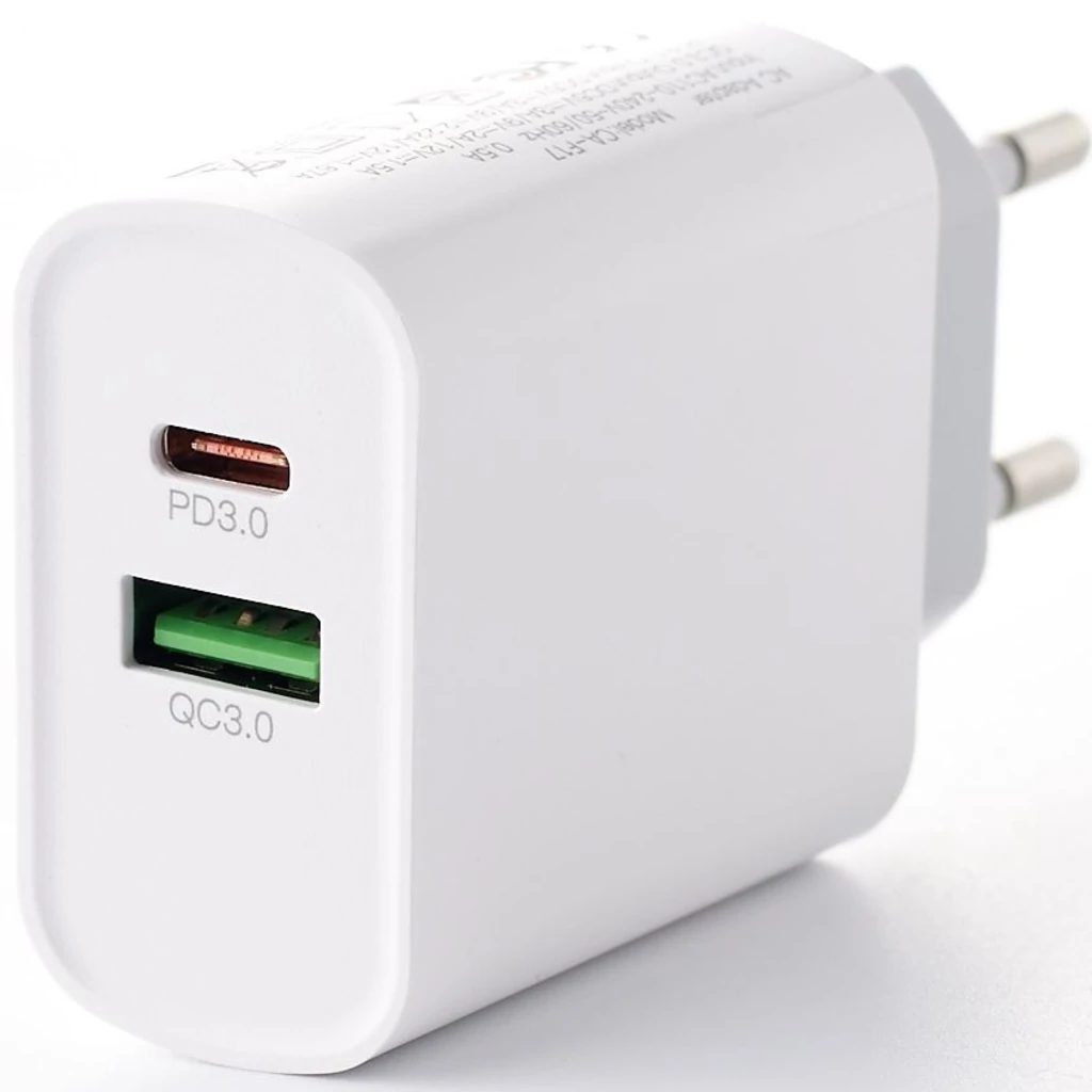 Сетевое зарядное устройство DC PD+QC3.0/ 20W Fast Charger (CA-F17) White