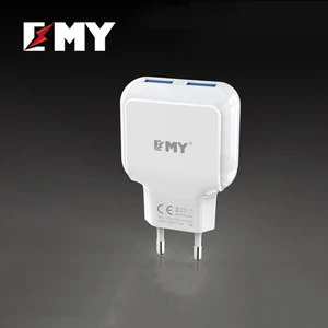 МЗП iPhone 5/6 EMY MY220 Wall Charger (2 USB/2.4A) + cable White